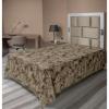 Ambesonne Floral Scene Flat Sheet, Garden Feelings Flowers Boho Silhouettes with Neutral Colors Art, Soft Comfortable Top Sheet Decorative Bedding 1 Piece, Queen Size, Salmon White Dark Cocoa(Laurel Green Umber)