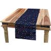 Ambesonne Floral Table Runner, Vintage Floral Drawing Style Classical in Pastel Colors Rhythmic Pattern, Dining Room Kitchen Rectangular Runner, 16″ X 120″, Eggshell Multicolor(Indigo Multicolor)