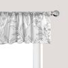 Ambesonne Floral Window Valance, Flower Petals Blossoms Leaves and Bird Sitting Vintage Inspired Image, Curtain Valance for Kitchen Bedroom Decor with Rod Pocket, 54″ X 12″, Coral Fern Green White(Pale Grey)
