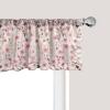 Ambesonne Floral Window Valance, Flower Petals Blossoms Leaves and Bird Sitting Vintage Inspired Image, Curtain Valance for Kitchen Bedroom Decor with Rod Pocket, 54″ X 12″, Coral Fern Green White(Coral Pale Green Brown)
