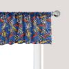 Ambesonne Floral Window Valance, Flower Petals Blossoms Leaves and Bird Sitting Vintage Inspired Image, Curtain Valance for Kitchen Bedroom Decor with Rod Pocket, 54″ X 12″, Coral Fern Green White(Cobalt Blue and Multicolor)