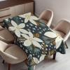 Ambesonne Flower Tablecloth, Cosmos Daisy Cornflower Wildflower Dandelion in Floral Meadow Drawing of Nature, Rectangular Table Cover for Dining Room Kitchen Decor, 60″ X 84″, Pastel Colors(Caramel White)
