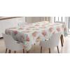 Ambesonne Flower Tablecloth, Cosmos Daisy Cornflower Wildflower Dandelion in Floral Meadow Drawing of Nature, Rectangular Table Cover for Dining Room Kitchen Decor, 60″ X 84″, Pastel Colors(Pink and Green)
