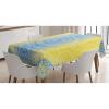 Ambesonne Flower Tablecloth, Cosmos Daisy Cornflower Wildflower Dandelion in Floral Meadow Drawing of Nature, Rectangular Table Cover for Dining Room Kitchen Decor, 60″ X 84″, Pastel Colors(Yellow Blue)