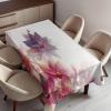 Ambesonne Flower Tablecloth, Cosmos Daisy Cornflower Wildflower Dandelion in Floral Meadow Drawing of Nature, Rectangular Table Cover for Dining Room Kitchen Decor, 60″ X 84″, Pastel Colors(Purple Orange)
