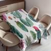 Ambesonne Flower Tablecloth, Cosmos Daisy Cornflower Wildflower Dandelion in Floral Meadow Drawing of Nature, Rectangular Table Cover for Dining Room Kitchen Decor, 60″ X 84″, Pastel Colors(Green Pink)
