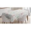 Ambesonne Flower Tablecloth, Cosmos Daisy Cornflower Wildflower Dandelion in Floral Meadow Drawing of Nature, Rectangular Table Cover for Dining Room Kitchen Decor, 60″ X 84″, Pastel Colors(Pale Pink)