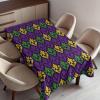 Ambesonne Flower Tablecloth, Cosmos Daisy Cornflower Wildflower Dandelion in Floral Meadow Drawing of Nature, Rectangular Table Cover for Dining Room Kitchen Decor, 60″ X 84″, Pastel Colors(Purple Yellow)