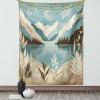 Pale Teal Tan and Brown