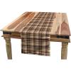 Ambesonne Tan and Brown Table Runner, Old Fashioned Check Plaid Pattern Scottish Tartan Inspired Geometric Design, Dining Room Kitchen Rectangular Runner, 16″ X 72″, Brown Tan