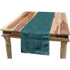 Ambesonne Vintage Rose Table Runner, Repetitive Soft Romantic Tones Floral, Rectangle Scarf for Dining Room Kitchen Table Setting Decor, 14″ X 90″, White Pale Pink Fuchsia(Cadet Blue Dark Teal)