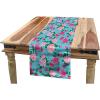 Ambesonne Vintage Rose Table Runner, Repetitive Soft Romantic Tones Floral, Rectangle Scarf for Dining Room Kitchen Table Setting Decor, 14″ X 90″, White Pale Pink Fuchsia(Aqua Pink)