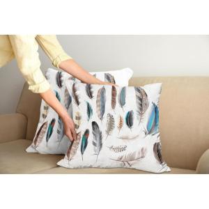 Ambesonne Animal Throw Pillow Cushion Cover, Fox Sleeping Funny Creature in Watercolor Art Design, Decorative Square Accent Pillow Case, 20″ X 20″, Apricot and White(White and Brown)