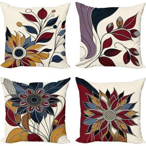 Ambesonne Animal Throw Pillow Cushion Cover, Fox Sleeping Funny Creature in Watercolor Art Design, Decorative Square Accent Pillow Case, 20″ X 20″, Apricot and White(Raspberry Dark Blue Amber)