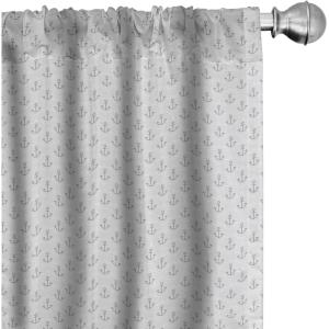 Ambesonne Boho Curtains, Simplistic Ethnic Look Botanical Ornaments as Stripes Neutral Tones, Window Treatments 2 Panel Set for Living Room Bedroom, Pair of – 28″ x 84″, Pale Khaki and Laurel Green(Off White Grey)