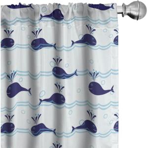 Ambesonne Boho Curtains, Simplistic Ethnic Look Botanical Ornaments as Stripes Neutral Tones, Window Treatments 2 Panel Set for Living Room Bedroom, Pair of – 28″ x 84″, Pale Khaki and Laurel Green(Blue Navy)
