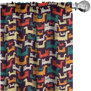 Ambesonne Eucalyptus Curtains, Modern Themed Branches on Marble Print Abstarct and Neutral Swirls, Window Treatments 2 Panel Set for Living Room Bedroom, Pair of – 28″ x 63″, Grey Teal and Sage Green(Red Green)