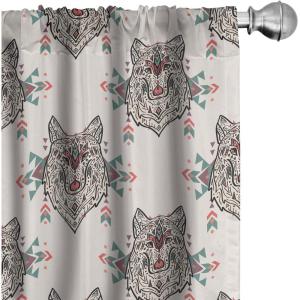 Ambesonne Eucalyptus Curtains, Modern Themed Branches on Marble Print Abstarct and Neutral Swirls, Window Treatments 2 Panel Set for Living Room Bedroom, Pair of – 28″ x 63″, Grey Teal and Sage Green(Ivory Grey)