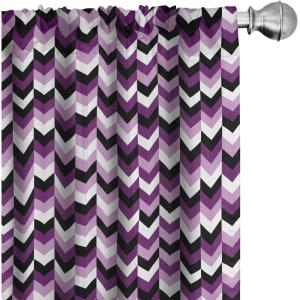 Ambesonne Eucalyptus Curtains, Modern Themed Branches on Marble Print Abstarct and Neutral Swirls, Window Treatments 2 Panel Set for Living Room Bedroom, Pair of – 28″ x 63″, Grey Teal and Sage Green(White Purple)