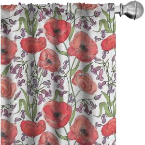 Ambesonne Eucalyptus Curtains, Modern Themed Branches on Marble Print Abstarct and Neutral Swirls, Window Treatments 2 Panel Set for Living Room Bedroom, Pair of – 28″ x 63″, Grey Teal and Sage Green(Ruby Green)