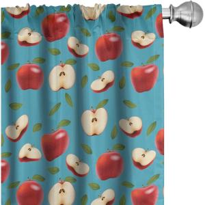 Ambesonne Eucalyptus Curtains, Modern Themed Branches on Marble Print Abstarct and Neutral Swirls, Window Treatments 2 Panel Set for Living Room Bedroom, Pair of – 28″ x 63″, Grey Teal and Sage Green(Cream Blue)