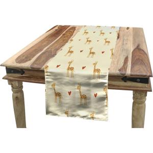Ambesonne Floral Table Runner, Vintage Floral Drawing Style Classical in Pastel Colors Rhythmic Pattern, Dining Room Kitchen Rectangular Runner, 16″ X 120″, Eggshell Multicolor(Ivory and Multicolor)