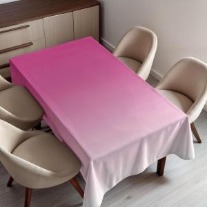 Ambesonne Flower Tablecloth, Cosmos Daisy Cornflower Wildflower Dandelion in Floral Meadow Drawing of Nature, Rectangular Table Cover for Dining Room Kitchen Decor, 60″ X 84″, Pastel Colors(Pink)