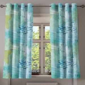 Ambesonne Jungle Boho Grommet Curtain, Dreamy Silhouettes of Flowers Vintage Drawn with Lines Neutral Art, Decorative 2-Panel Window Drapes for Bedroom Living Room, 50″ x 63″, Almond Green Sea Green(Apple Green and Seafoam)