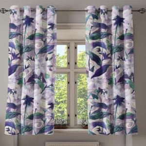 Ambesonne Jungle Boho Grommet Curtain, Dreamy Silhouettes of Flowers Vintage Drawn with Lines Neutral Art, Decorative 2-Panel Window Drapes for Bedroom Living Room, 50″ x 63″, Almond Green Sea Green(Mauve Sea Green Quartz)