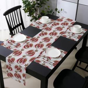 Ambesonne Tartan Table Runner, A Traditional Plaid with Diagonal Lines Rhombuses Scottish Retro Themed Drawing Art, Decoration for Dining Room and Kitchen Home and House Decor, 16″ X 72″, Coral Black(Red Umber Rose)