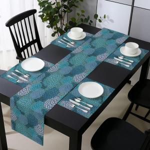 Ambesonne Tartan Table Runner, A Traditional Plaid with Diagonal Lines Rhombuses Scottish Retro Themed Drawing Art, Decoration for Dining Room and Kitchen Home and House Decor, 16″ X 72″, Coral Black(Petrol Blue Teal)