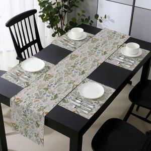Ambesonne Tartan Table Runner, A Traditional Plaid with Diagonal Lines Rhombuses Scottish Retro Themed Drawing Art, Decoration for Dining Room and Kitchen Home and House Decor, 16″ X 72″, Coral Black(Reseda Green Beige)