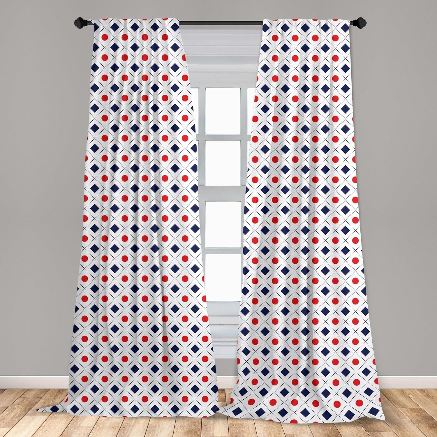 imageAmbesonne Bohemian Curtains Hexagons Floral Botany Art in Cold Colors Ocean and Nature Tones Window Treatments 2 Panel Set for Living Room Bedroom Pair of 28quot x 95quot Teal Green and Sea BlueDark Blue Navy