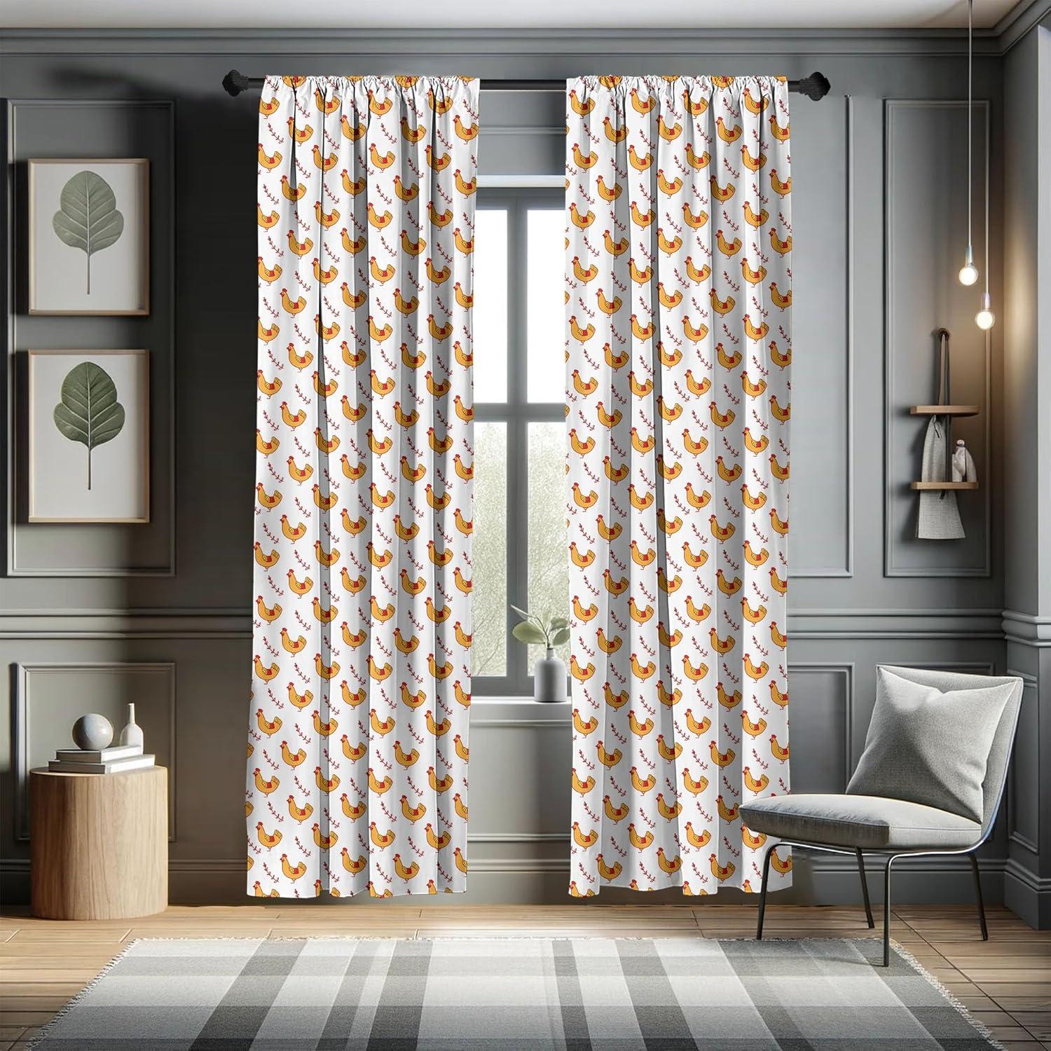imageAmbesonne Botanical Curtains Vintage Floral Pattern with Detailed Exotic Leaves from Different Trees Window Treatments 2 Panel Set for Living Room Bedroom Pair of 28quot x 84quot Green and IvoryOrange Pink