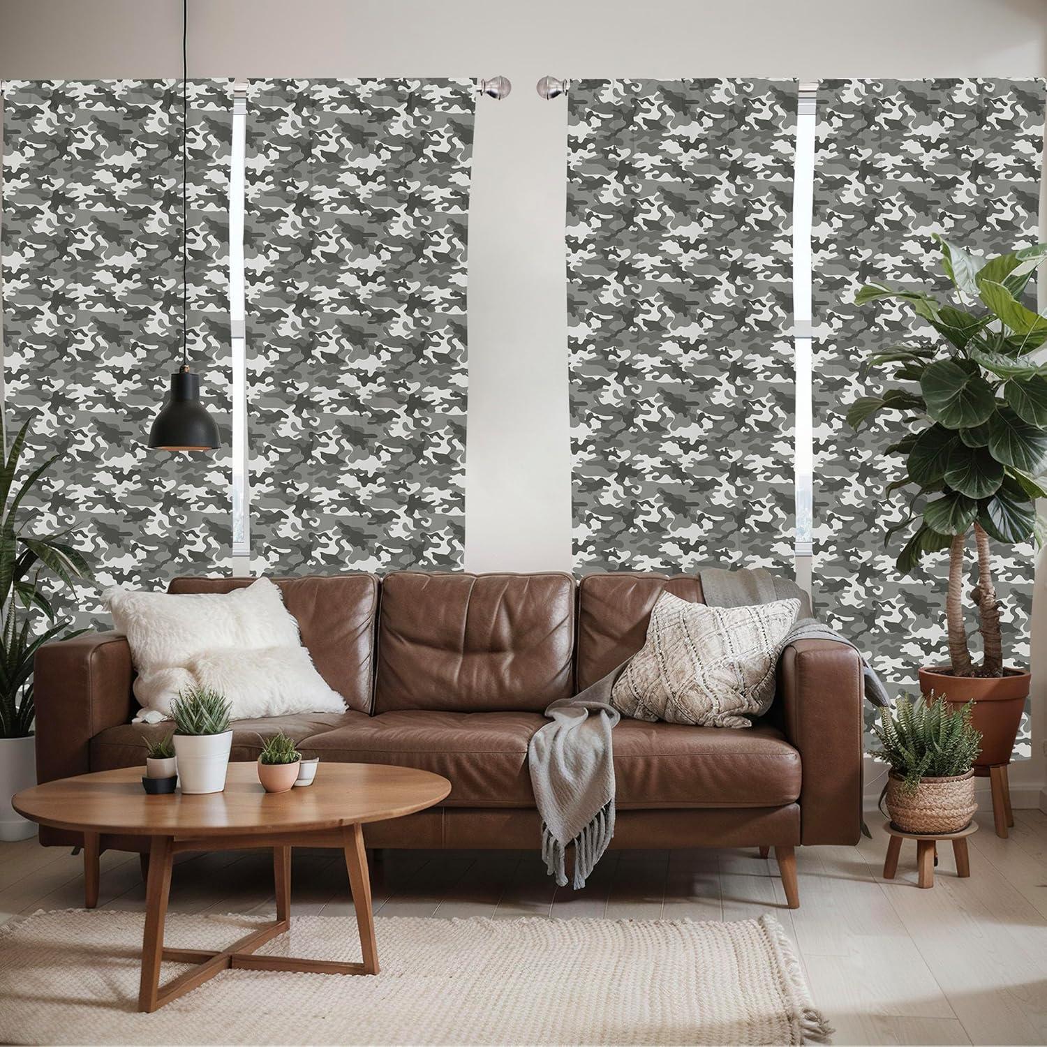 imageAmbesonne Botanical Curtains Vintage Floral Pattern with Detailed Exotic Leaves from Different Trees Window Treatments 2 Panel Set for Living Room Bedroom Pair of 28quot x 84quot Green and IvoryCoconut Grey