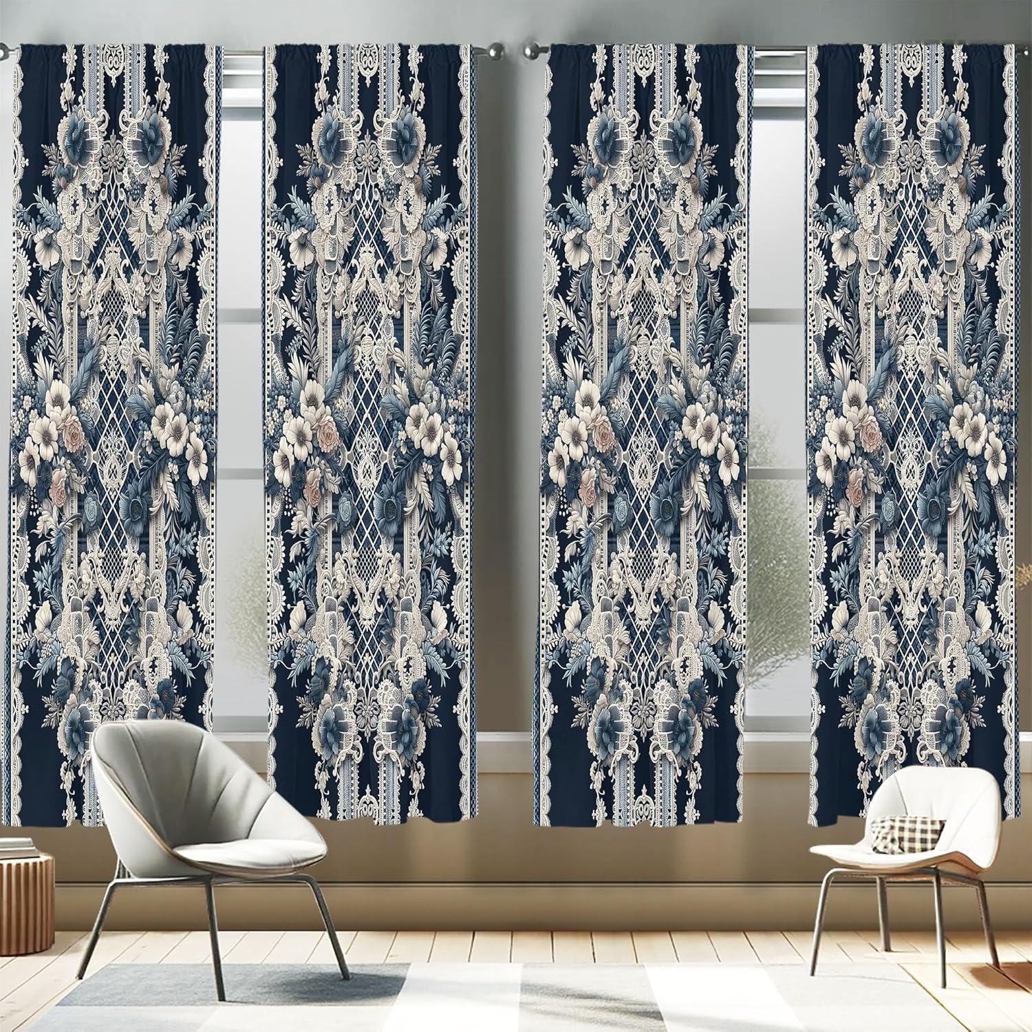 imageAmbesonne Cats Curtains Modern Scandi Pattern of Kitten Love with Romantic Hearts Cartoon Design Window Treatments 2 Panel Set for Living Room Bedroom Pair of 28quot x 63quot Ginger Olive Green WhiteDark Violet Blue Coconut