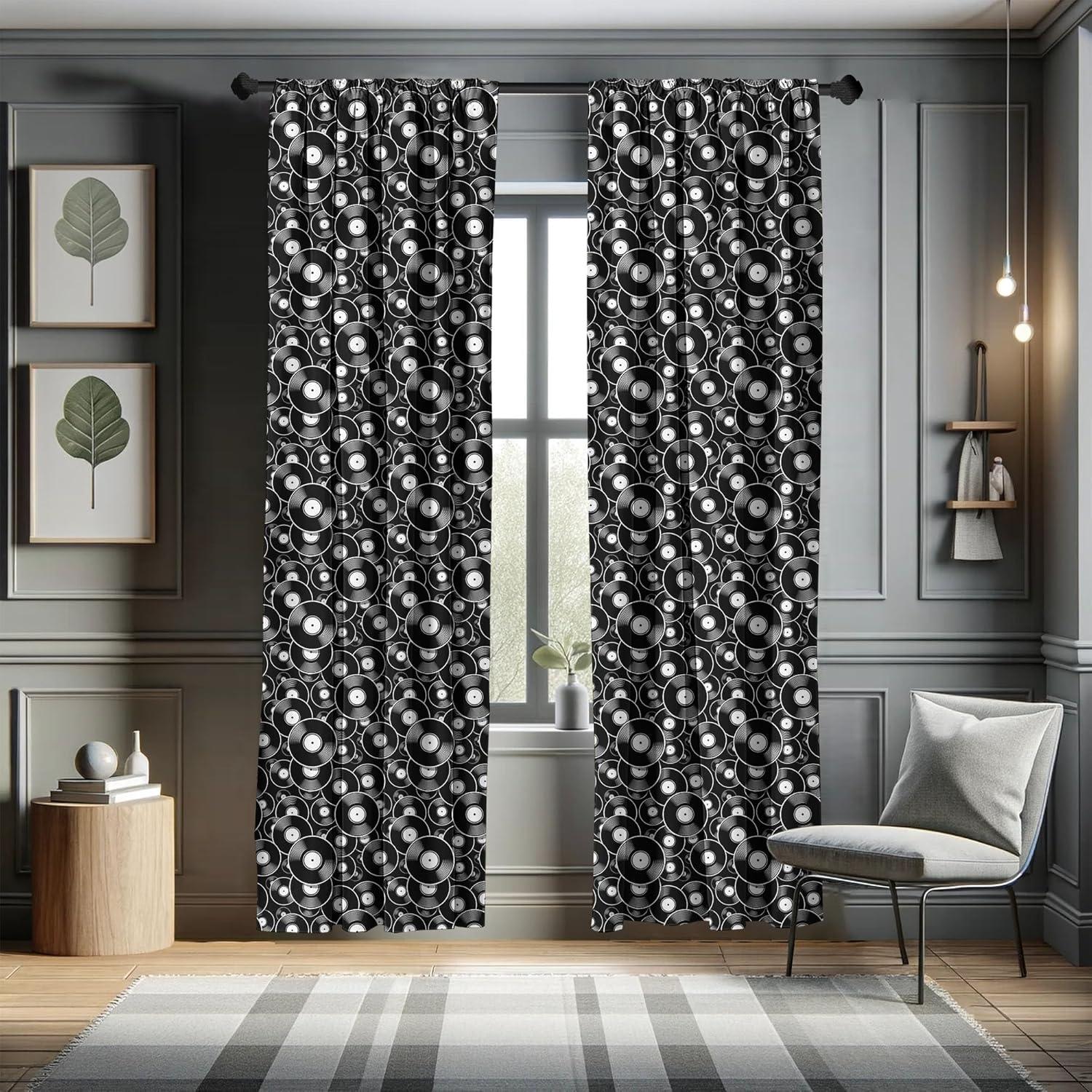 imageAmbesonne Cats Curtains Modern Scandi Pattern of Kitten Love with Romantic Hearts Cartoon Design Window Treatments 2 Panel Set for Living Room Bedroom Pair of 28quot x 63quot Ginger Olive Green WhiteGrey Charcoal