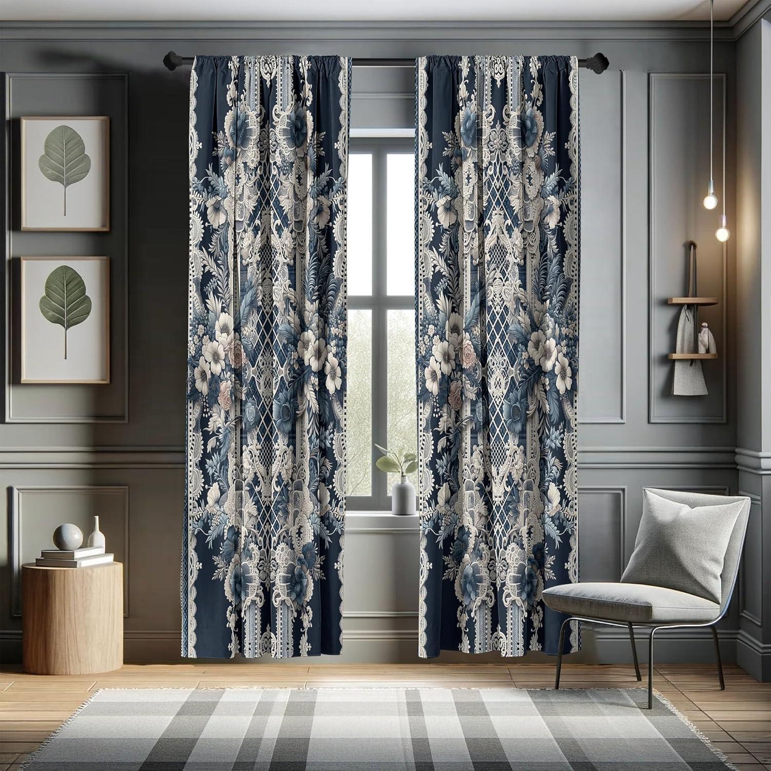 imageAmbesonne Cats Curtains Modern Scandi Pattern of Kitten Love with Romantic Hearts Cartoon Design Window Treatments 2 Panel Set for Living Room Bedroom Pair of 28quot x 63quot Ginger Olive Green WhiteDark Violet Blue Coconut