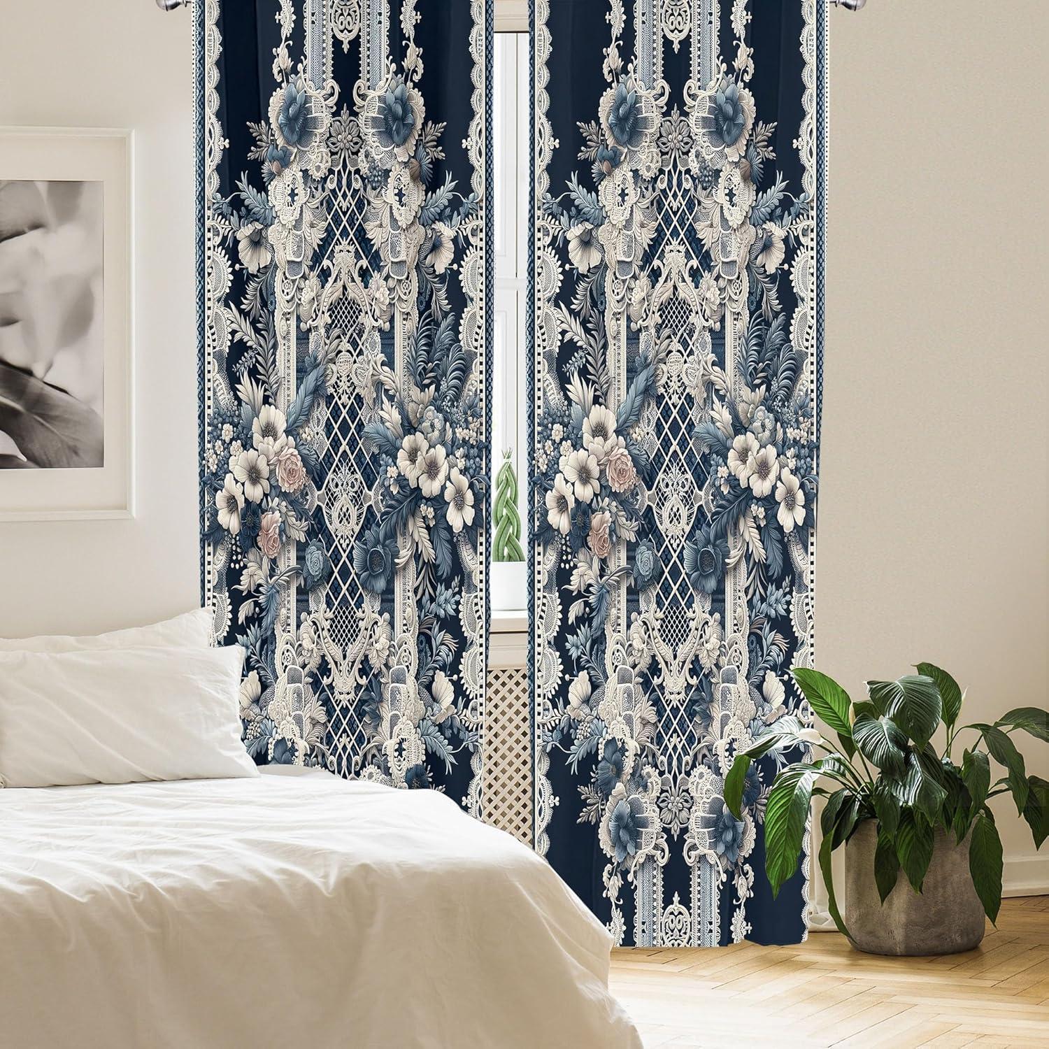 imageAmbesonne Cats Curtains Modern Scandi Pattern of Kitten Love with Romantic Hearts Cartoon Design Window Treatments 2 Panel Set for Living Room Bedroom Pair of 28quot x 63quot Ginger Olive Green WhiteDark Violet Blue Coconut