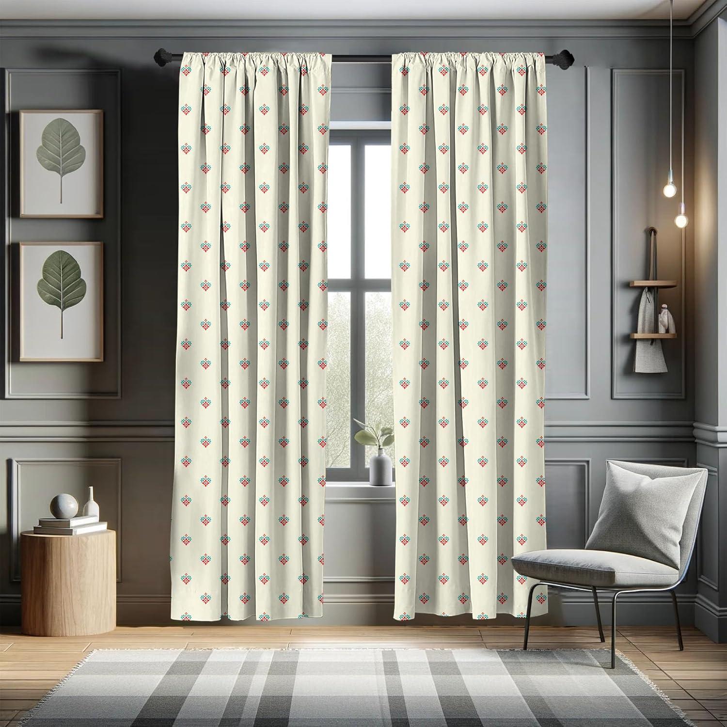 imageAmbesonne Cats Curtains Modern Scandi Pattern of Kitten Love with Romantic Hearts Cartoon Design Window Treatments 2 Panel Set for Living Room Bedroom Pair of 28quot x 63quot Ginger Olive Green WhiteBeige Teal