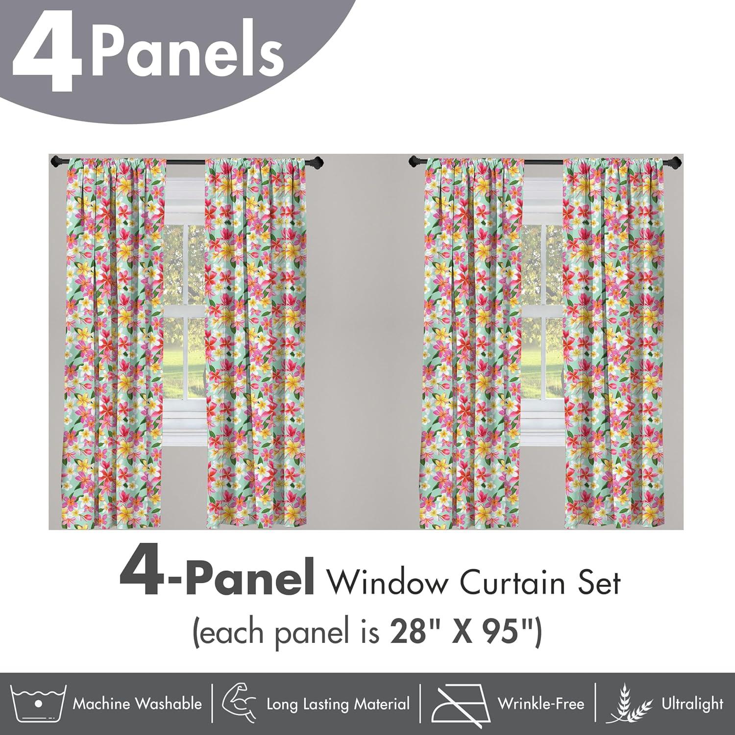 imageAmbesonne Cats Curtains Modern Scandi Pattern of Kitten Love with Romantic Hearts Cartoon Design Window Treatments 2 Panel Set for Living Room Bedroom Pair of 28quot x 63quot Ginger Olive Green WhiteYellow Magenta