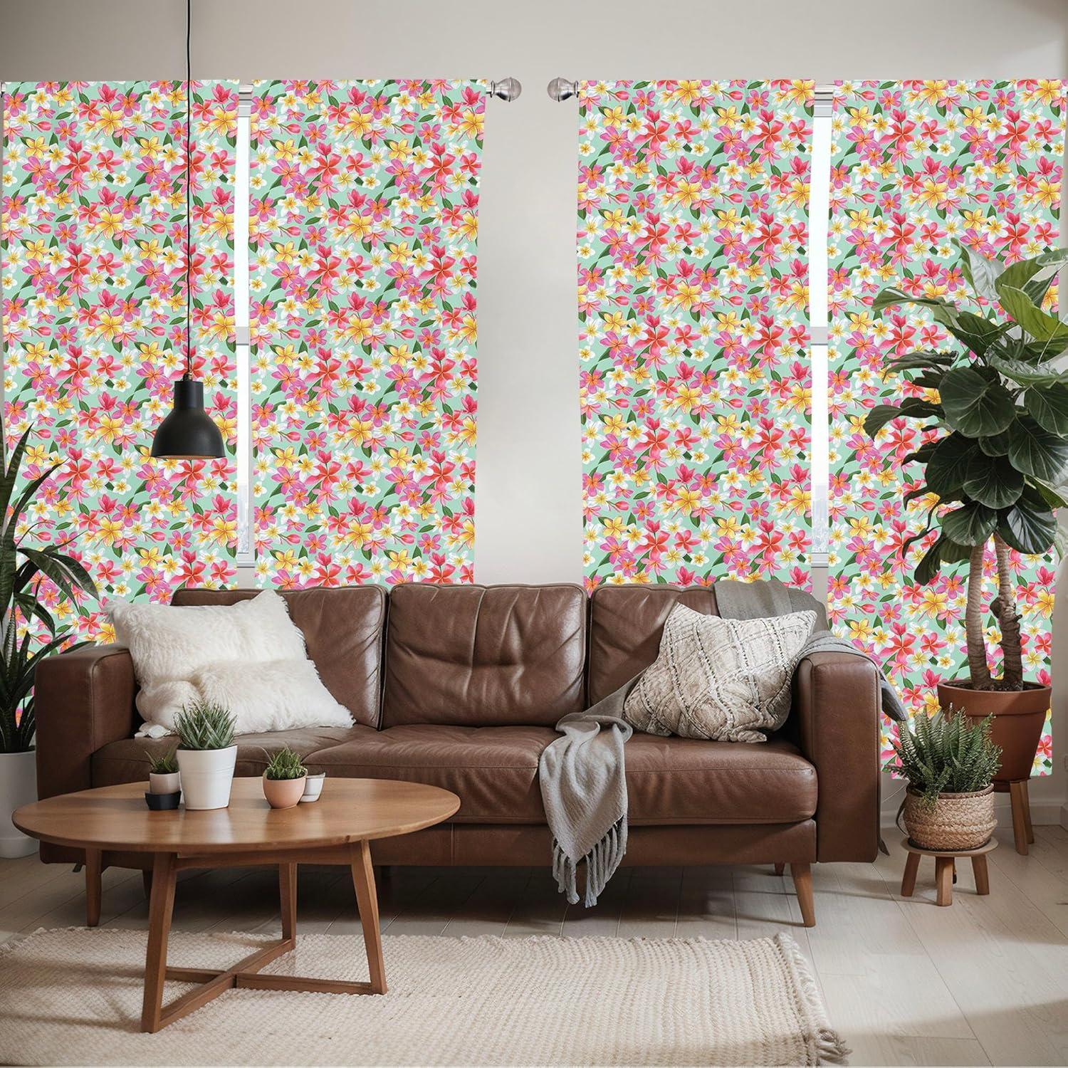 imageAmbesonne Cats Curtains Modern Scandi Pattern of Kitten Love with Romantic Hearts Cartoon Design Window Treatments 2 Panel Set for Living Room Bedroom Pair of 28quot x 63quot Ginger Olive Green WhiteYellow Magenta
