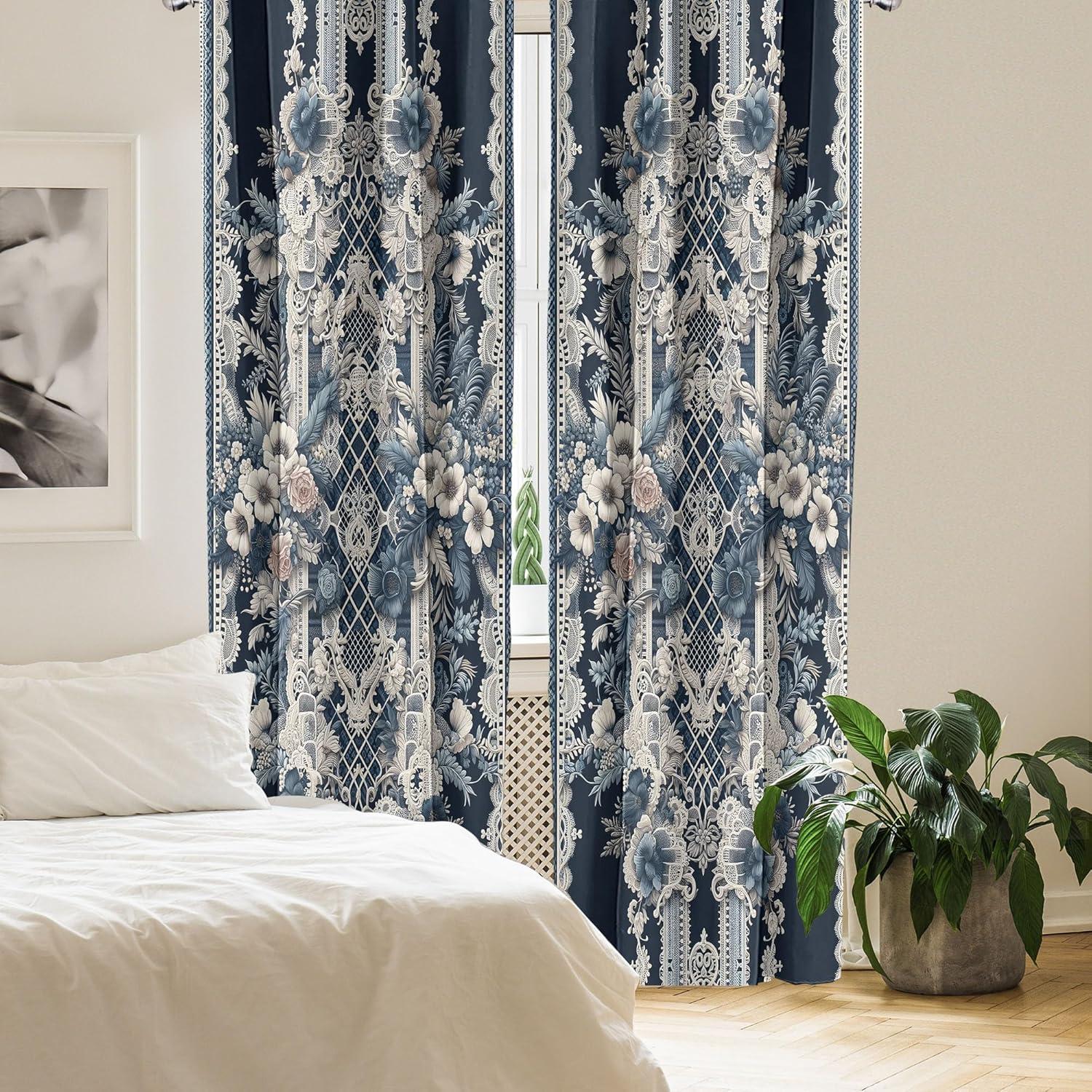 imageAmbesonne Cats Curtains Modern Scandi Pattern of Kitten Love with Romantic Hearts Cartoon Design Window Treatments 2 Panel Set for Living Room Bedroom Pair of 28quot x 63quot Ginger Olive Green WhiteDark Violet Blue Coconut