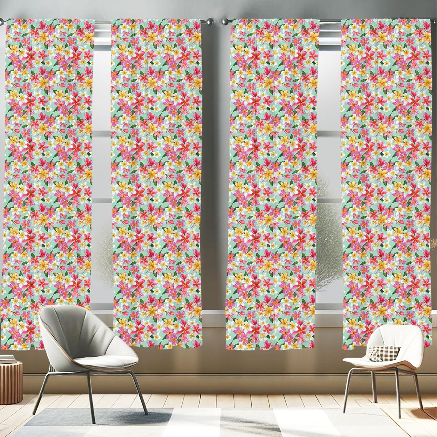 imageAmbesonne Cats Curtains Modern Scandi Pattern of Kitten Love with Romantic Hearts Cartoon Design Window Treatments 2 Panel Set for Living Room Bedroom Pair of 28quot x 63quot Ginger Olive Green WhiteYellow Magenta