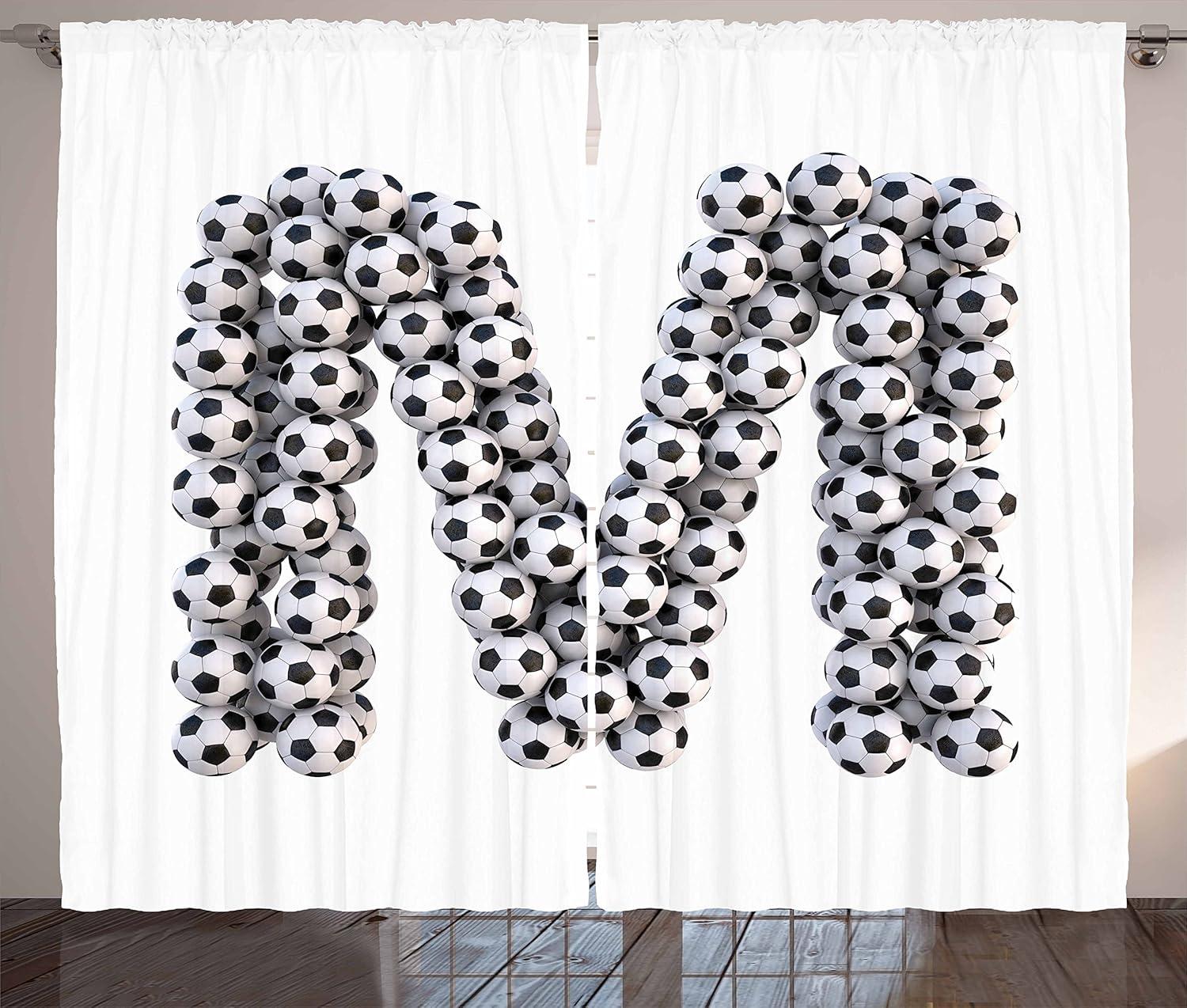 imageAmbesonne Christmas Curtains Classical Christmas Ornaments and Baubles Coniferous Pine Tree Twig Tinsel Print Living Room Bedroom Window Drapes 2 Panel Set 108quot X 90quot Vermilion GreenBlack and White