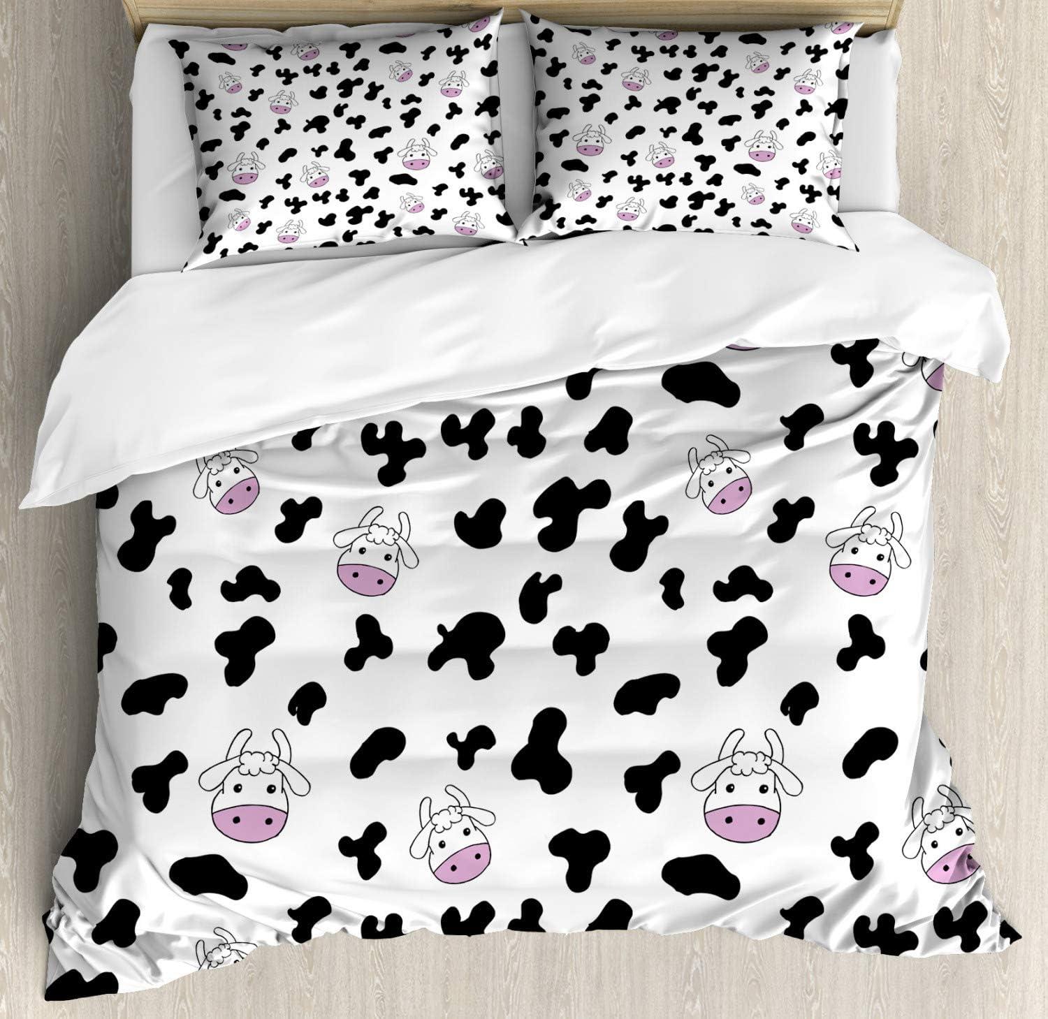 imageAmbesonne Christmas Duvet Cover Set Floral Winter Red Bird Hat and Scarf on Blooming Tree Nature Inspired Decorative 3 Piece Bedding Set with 2 Pillow Shams Queen Size Burgundy GreenBlack White Lilac