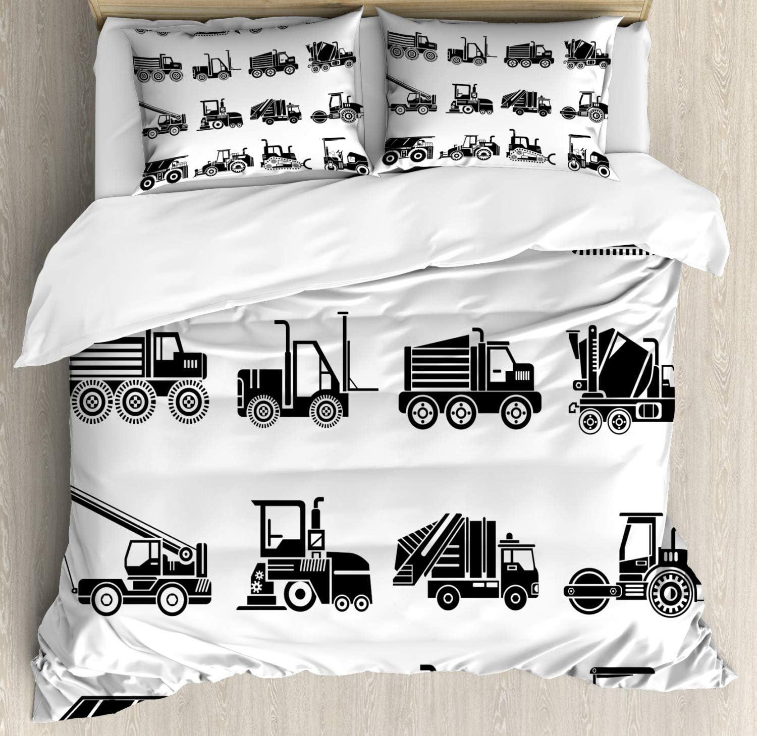 imageAmbesonne Christmas Duvet Cover Set Floral Winter Red Bird Hat and Scarf on Blooming Tree Nature Inspired Decorative 3 Piece Bedding Set with 2 Pillow Shams Queen Size Burgundy GreenWhite Black