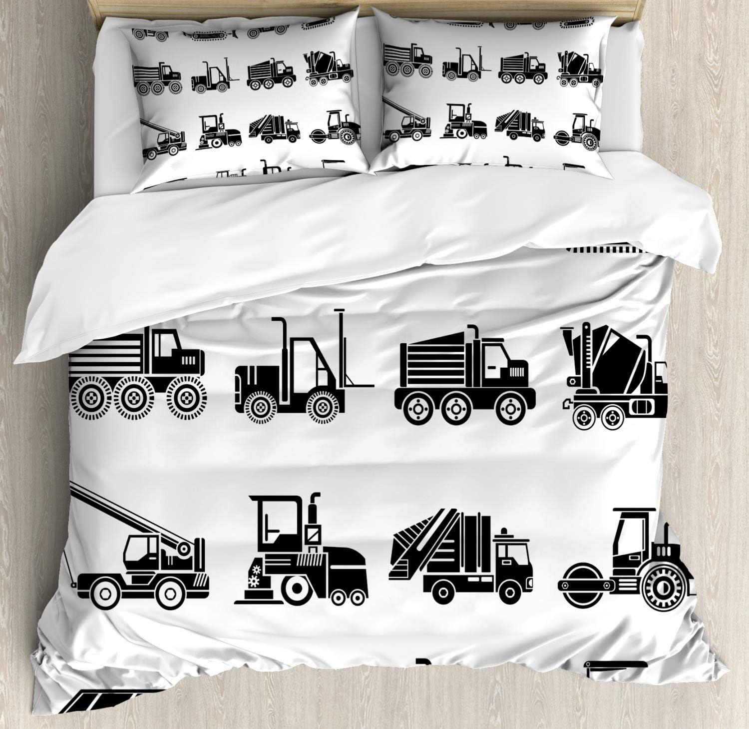 imageAmbesonne Christmas Duvet Cover Set Floral Winter Red Bird Hat and Scarf on Blooming Tree Nature Inspired Decorative 3 Piece Bedding Set with 2 Pillow Shams Queen Size Burgundy GreenWhite Black