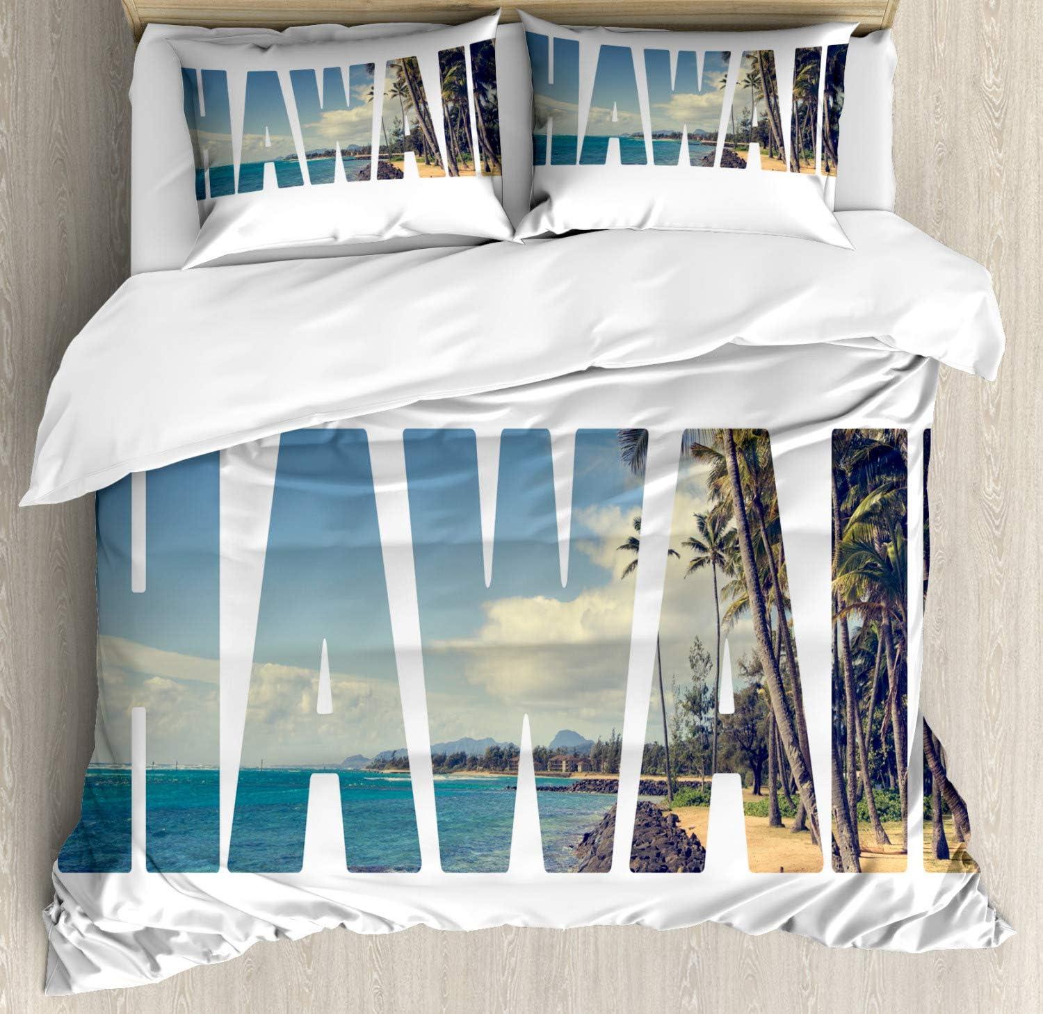 imageAmbesonne Christmas Duvet Cover Set Floral Winter Red Bird Hat and Scarf on Blooming Tree Nature Inspired Decorative 3 Piece Bedding Set with 2 Pillow Shams Queen Size Burgundy GreenWhite Blue