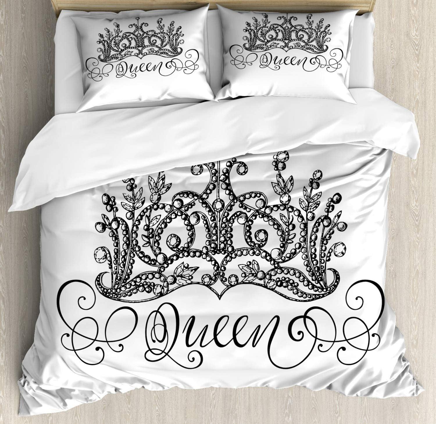 imageAmbesonne Christmas Duvet Cover Set Watercolor Christmas Theme Fir Trees Abstract Silhouettes Illustration Decorative 3 Piece Bedding Set with 2 Pillow Shams Queen Size Green SeafoamWhite Charcoal